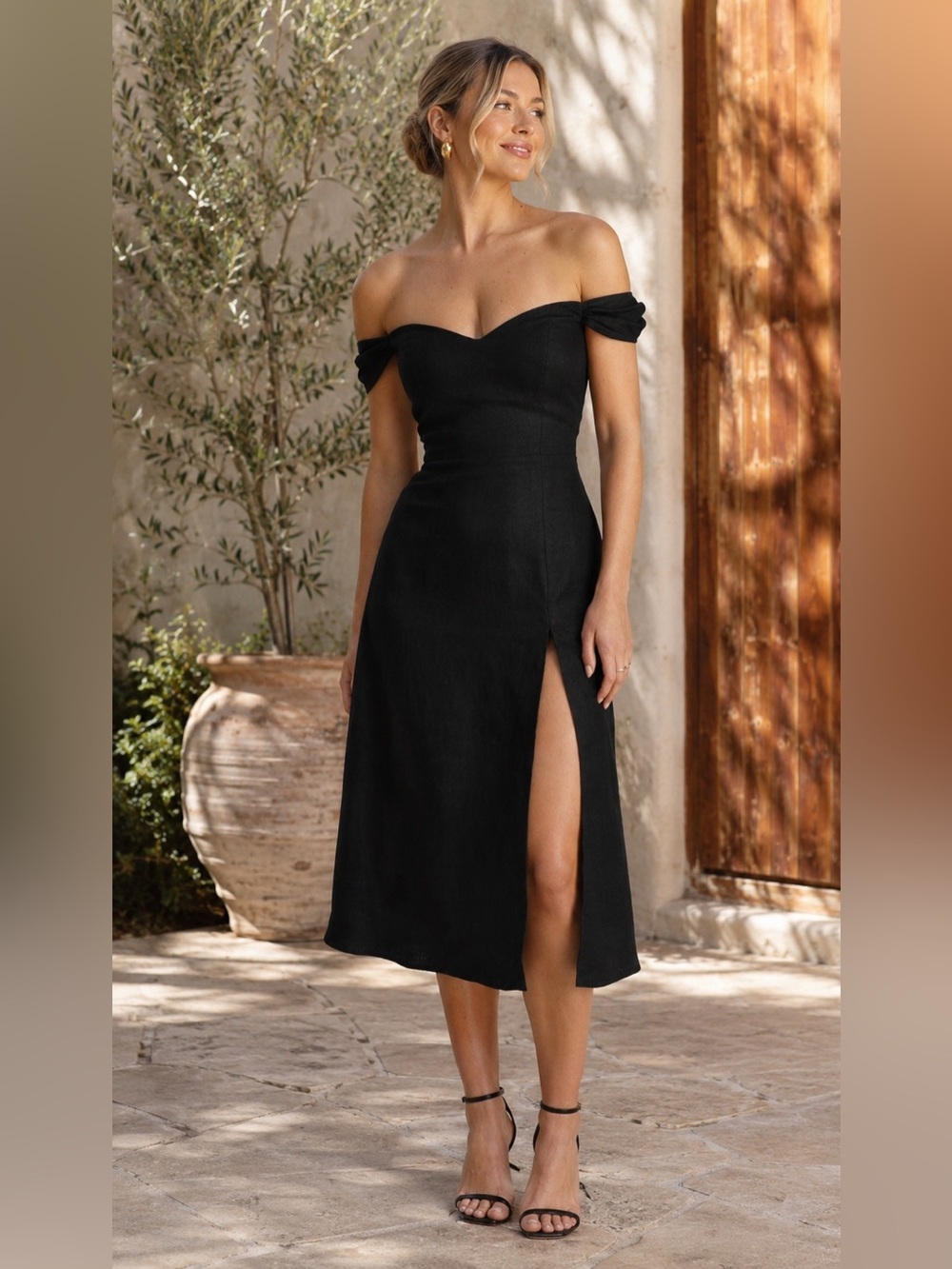 Reformation Bridgton Linen Dress